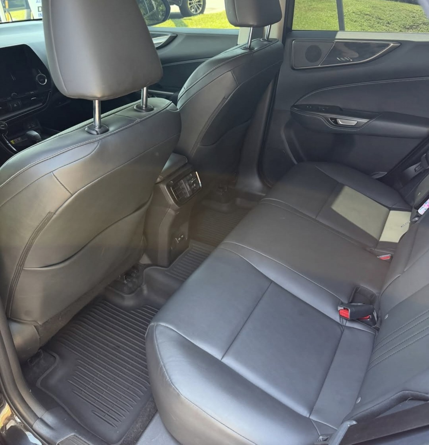 Lexus NX rear seats and footwell after detailing